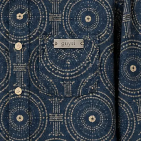 Indigo Rhythm Shirt print and pocket badge